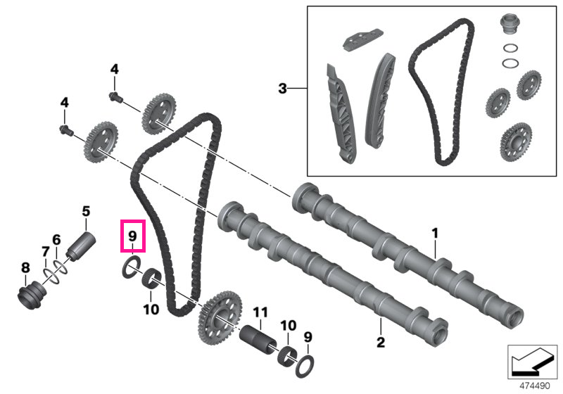 11317718068 Stop disk 20X30X1,9 - BMW Motorrad