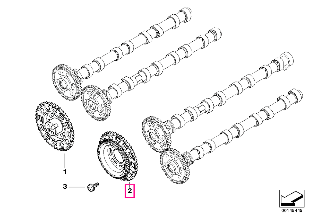 11317793641 Pinion arbore came ZYL. 5-8 - BMW