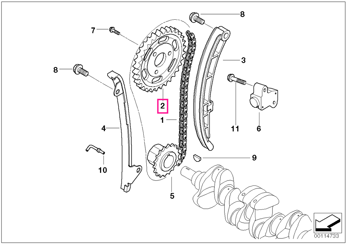 11317799418 Sprocket - BMW - Mini