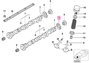 11317832750 Pulse generator disk, outlet - BMW