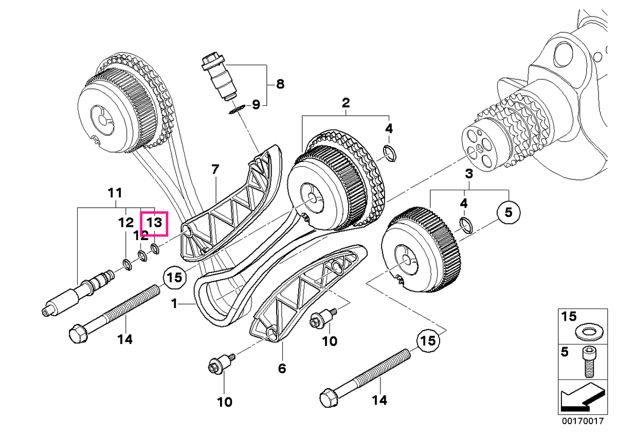 11317840983 O-ring 9X2 - BMW