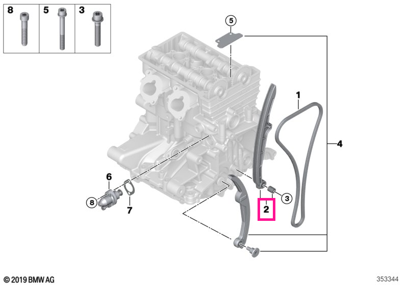11318524835 Guide rail - BMW