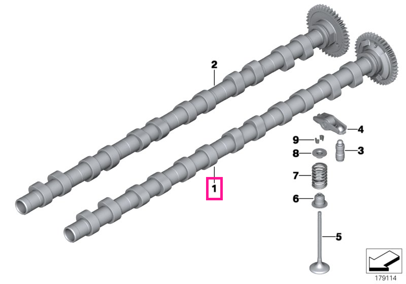 11318570129 Inlet camshaft - BMW
