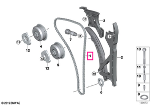 11318618317 Lant distributie - BMW Seria 1 E81 E82 E87 E88, Seria 3 E90 E91 E92 E93, Seria 5 E60 E61 F10 F11, Seria 6 E6
