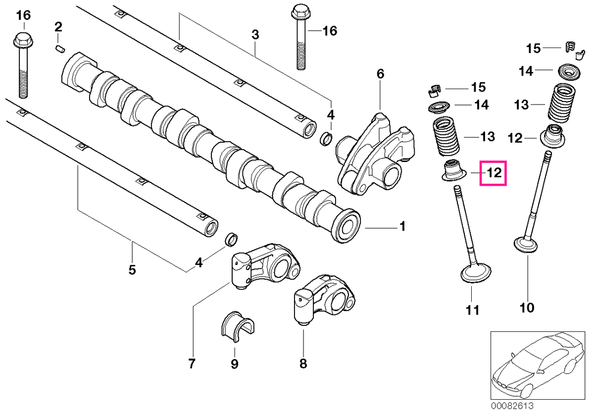 11340029571 Kit reparatie garnitura etansare supapa - BMW - Mini