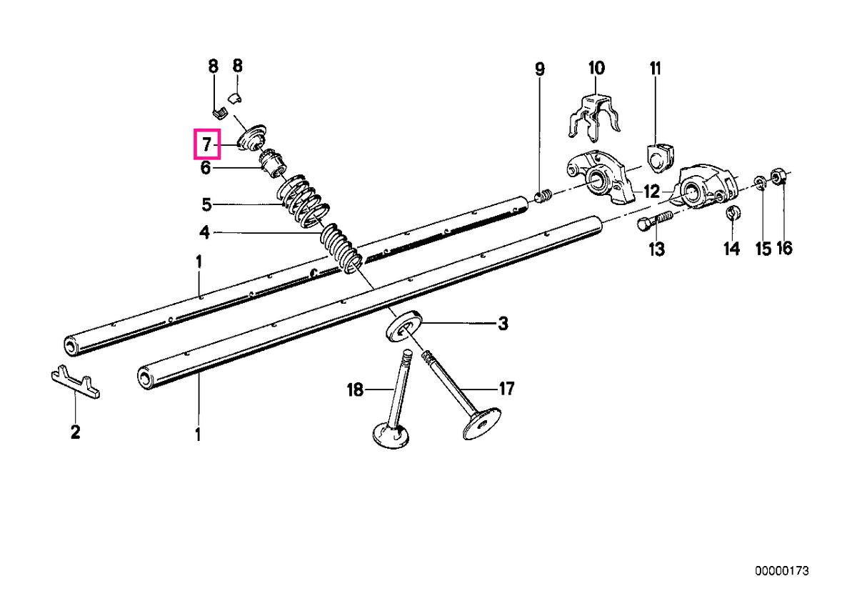 11341280649 Plăcuță arc superior - BMW