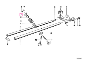 11341280649 Plăcuță arc superior - BMW