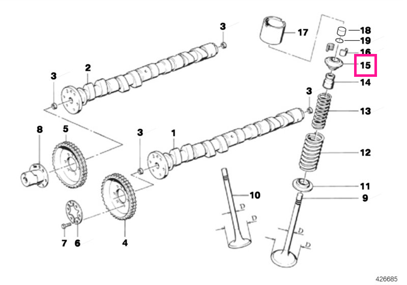 11341319008 Platou arc superior SRD7 - BMW