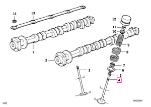 11341433483 Supapa esapament 28,5/5,94MM - BMW