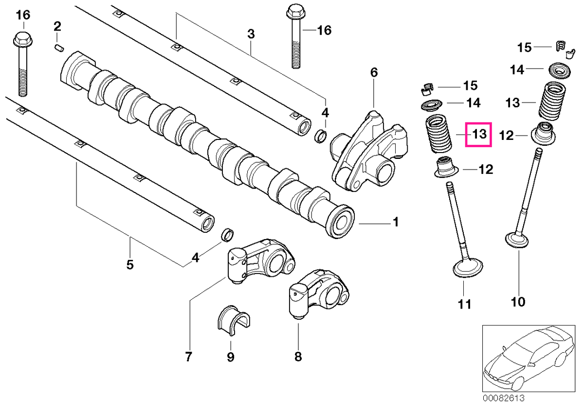 11341485590 Arc supapă - BMW - Mini