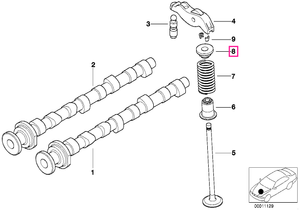11342246523 Scaun arc supapa - BMW