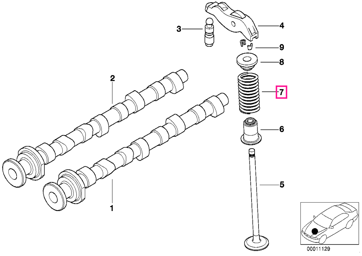 11342247172 Arc supapa - BMW