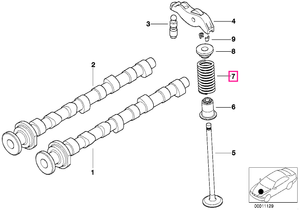 11342247172 Arc supapa - BMW