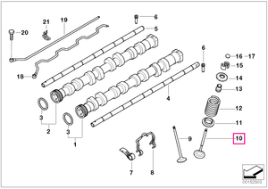 11347541340 Intake valve - BMW