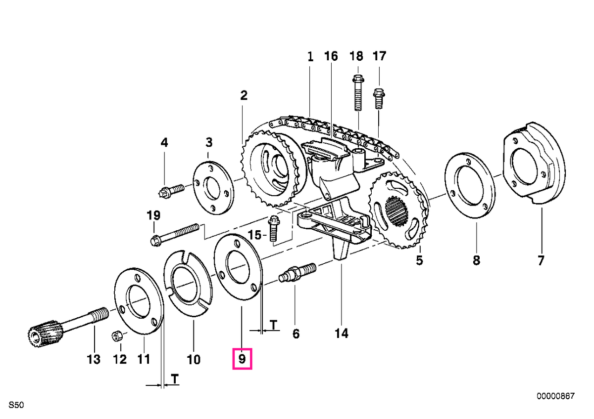 11361403822 Stop disk T=2MM - BMW