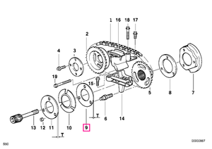 11361403822 Stop disk T=2MM - BMW