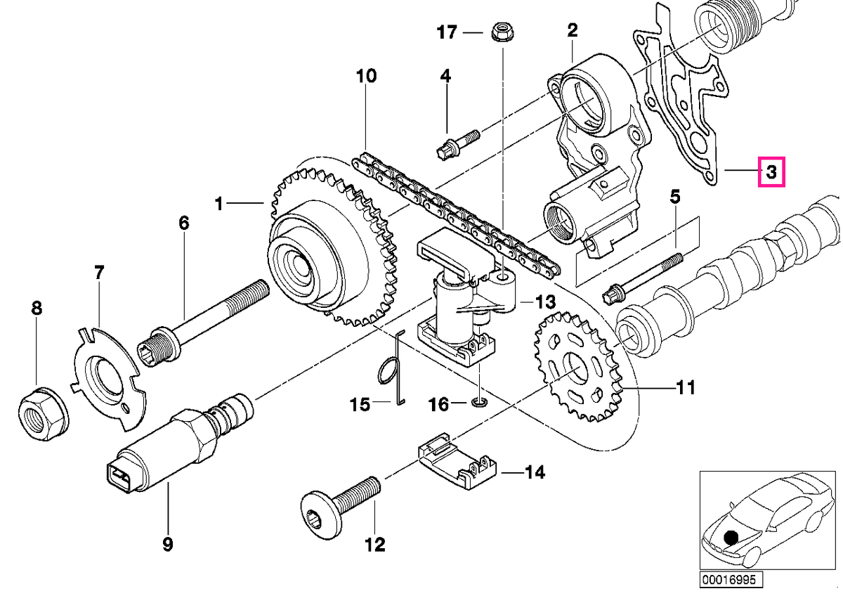 11361705578 Garnitura ZYL.1-4 - BMW