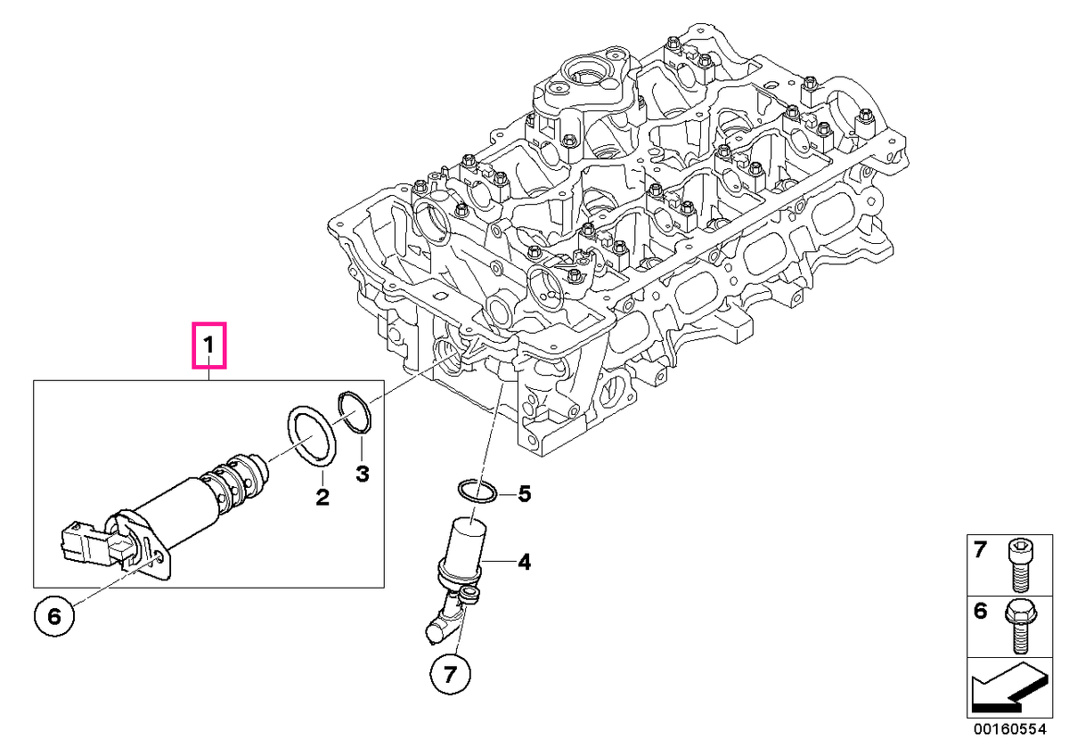 11367584115 Supapa pozitie arbore cu came - BMW Seria 1 E81 E82 E87 E88, Seria 3 E90 E91 E92 E93, Seria 5 E60 E61