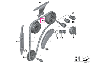11367608789 Adjustment unit, outlet camshaft - BMW