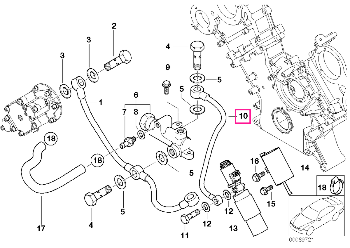 11367832174 Connecting line - BMW