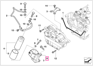 11367838607 Suport acumulator presiune - BMW