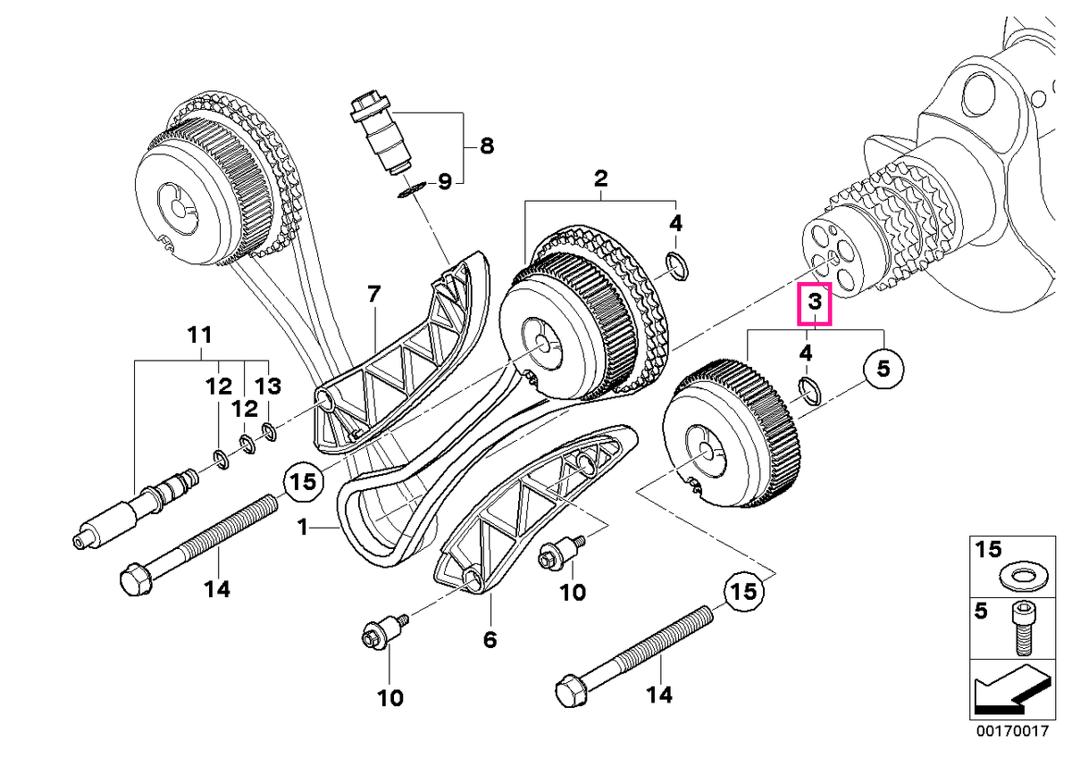 11367841117 Adjustm.unit - BMW