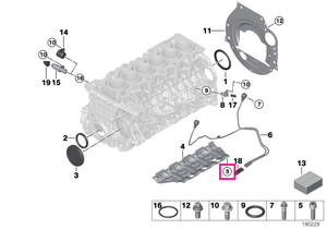 11410429299 Set, aluminium screws, oil deflector - BMW