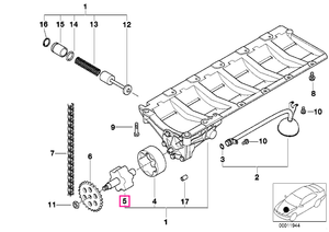 11411432730 Rotor i.pompa ulei - BMW