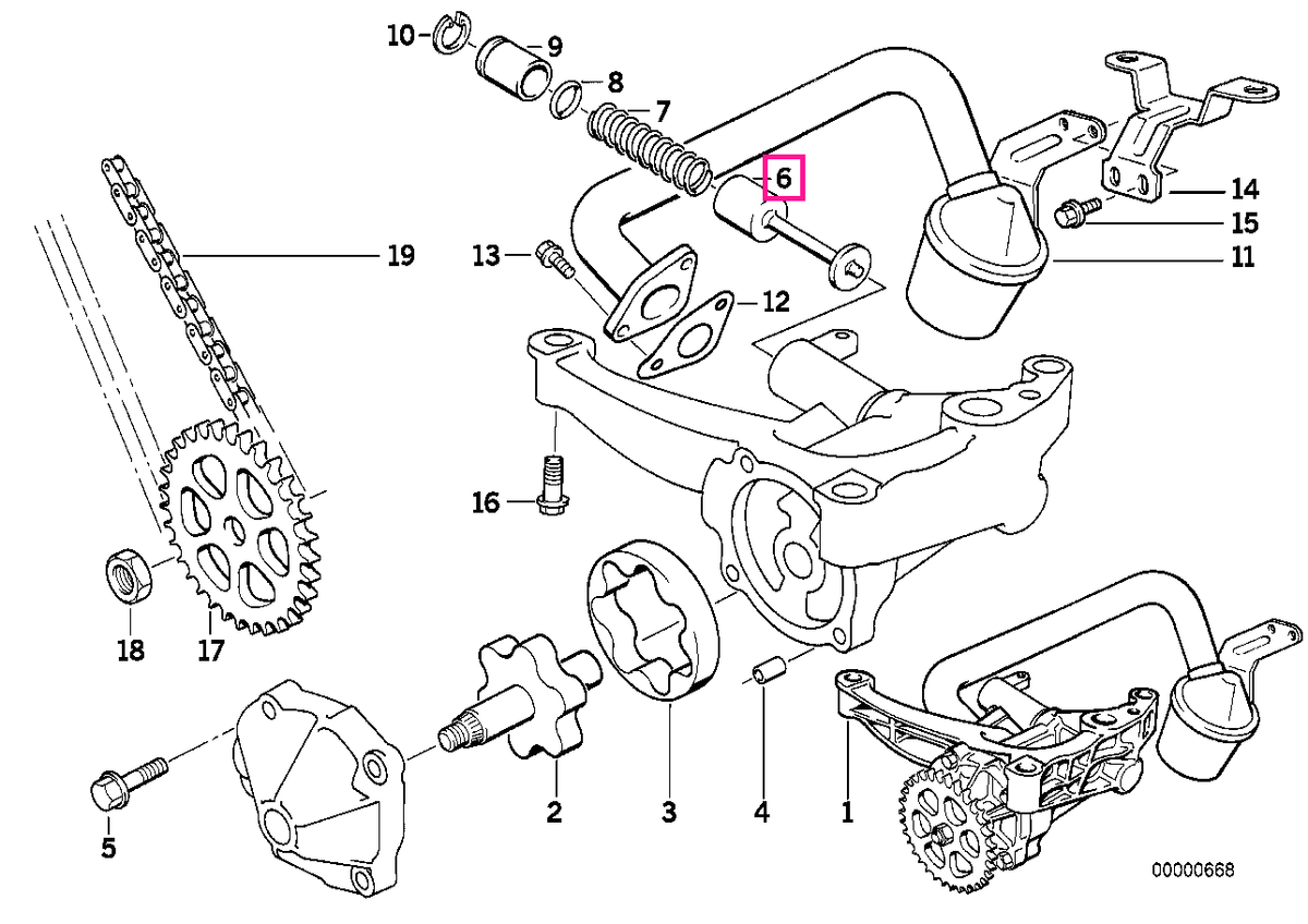 11411719937 Supapă control - BMW