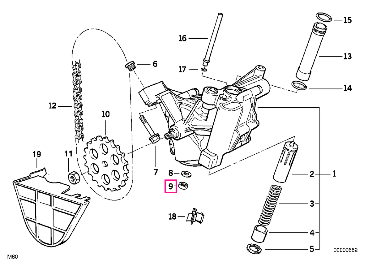 11411742462 Piulita hexagonala - BMW