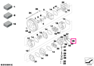 11412195478 Inel O-ring 20X2,5GRÜN - BMW