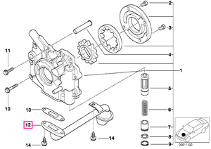 11412246805 Tub admisie - BMW