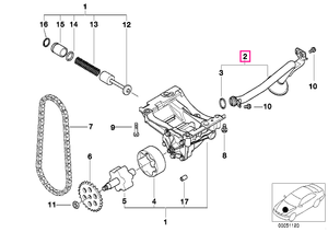 11417503261 Furtun aspirație - BMW
