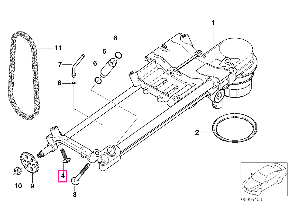11417508149 Surub cu colier M8X37 - BMW