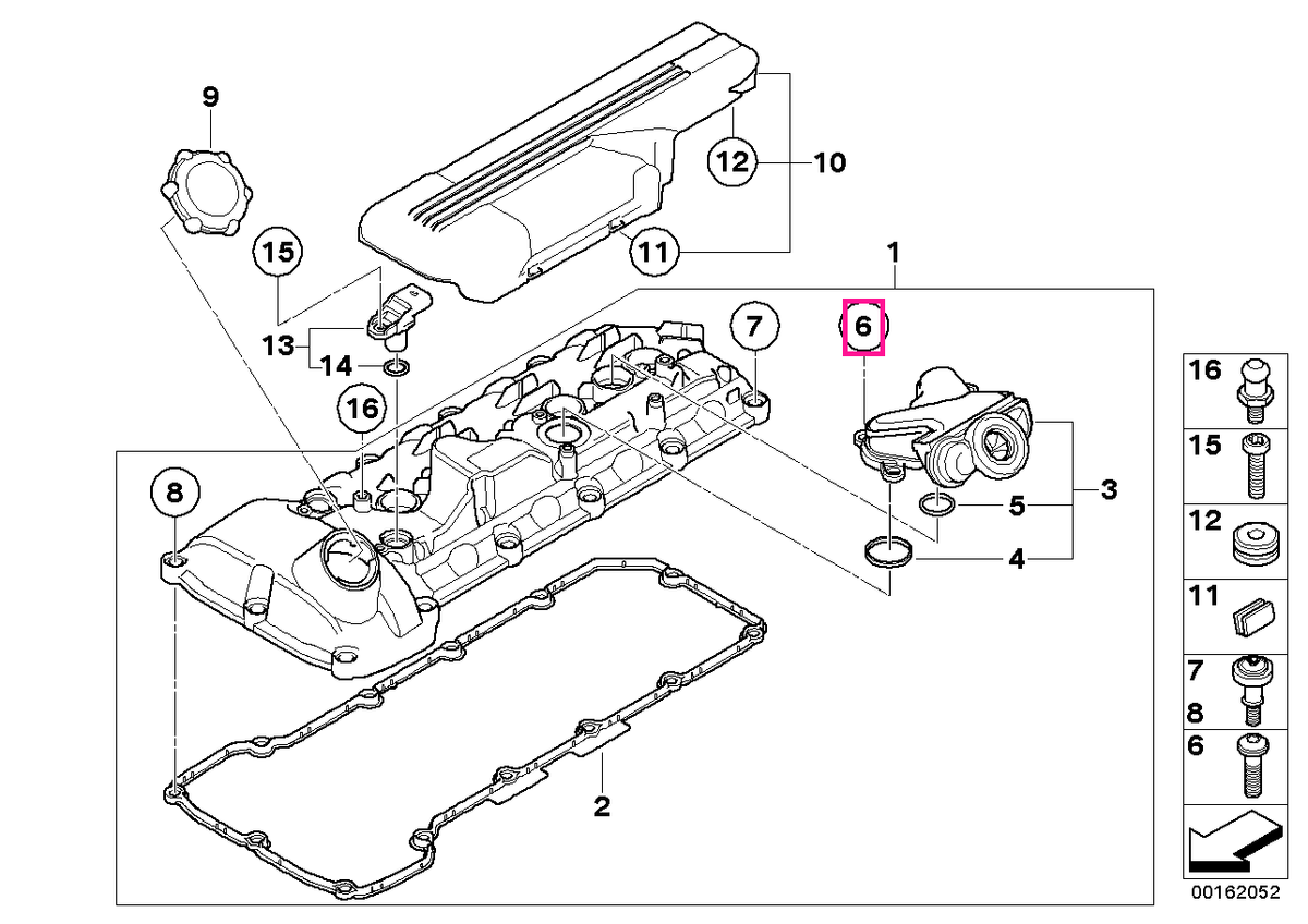 11417526315 Surub Torx M6X16 - BMW