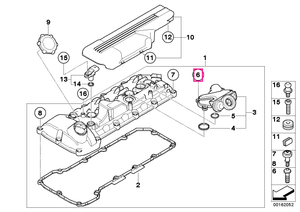11417526315 Surub Torx M6X16 - BMW