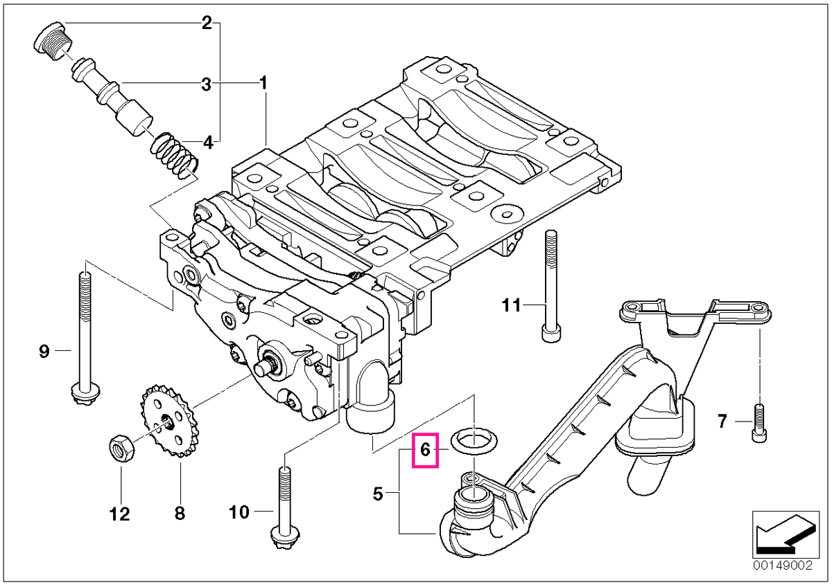 11417549285 O-ring 22,2X3,15 - BMW