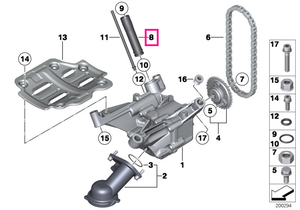 11417583667 Tub alimentare ulei - BMW