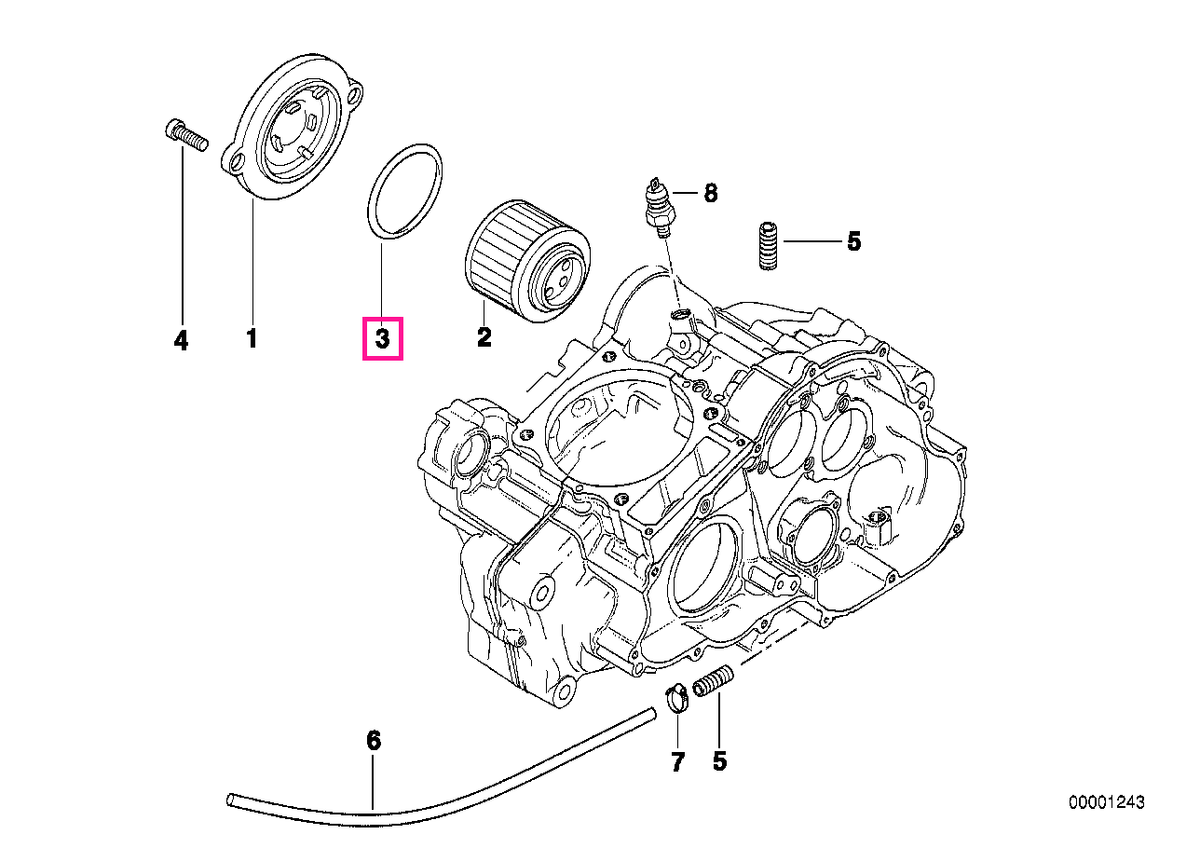 11417654013 O-Ring 59,52X2,62 - BMW Motorrad