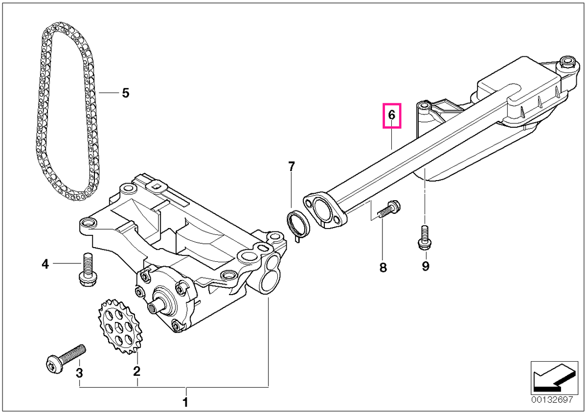 11417790059 Conducta admisie cu garnitura - BMW