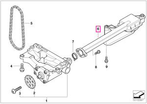 11417790059 Conducta admisie cu garnitura - BMW