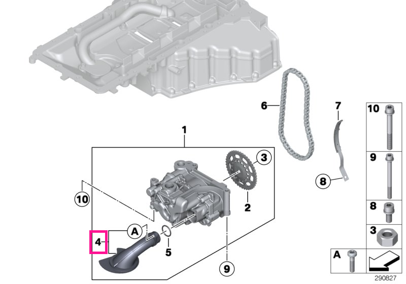 11417847593 Suction pipe - BMW