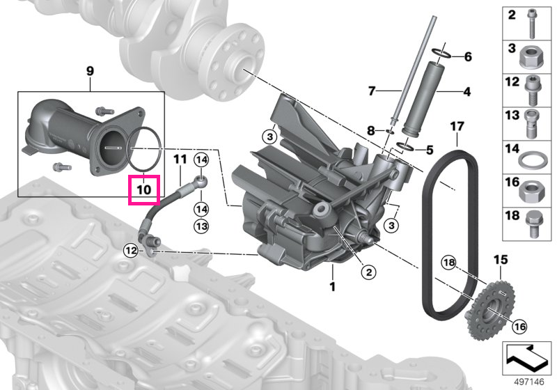 11418658512 O-ring - BMW