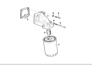11421304396 Oil filter head - BMW