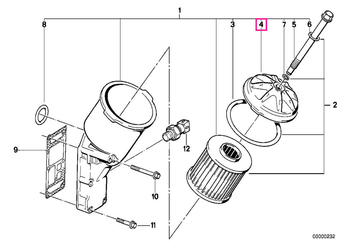 11421715960 Capac filtru ulei - BMW