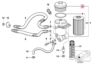 11421736674 Capac filtru ulei - BMW