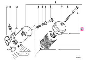 11422244332 Filtru ulei motor - BMW