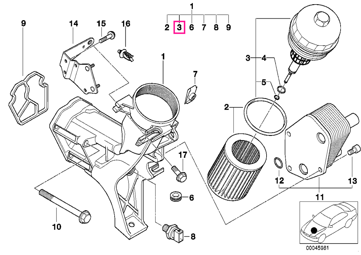 11422247014 Capac corp filtru ul - BMW