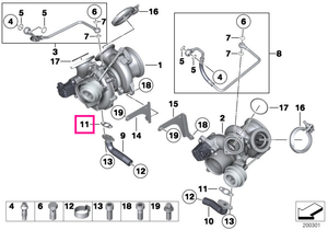 11427577017 Garnitura fara azbest, etansare turbina - BMW Seria 1, Seria 2, Seria 3, Seria 4, Seria 5, Seria 6, Seria 7,