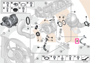 11427791624 Conducta ulei - BMW